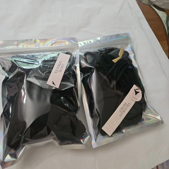 NWT Victoria Secret Black Strappy Bikini Set Top Size M Bottoms size S - Picture 16 of 17